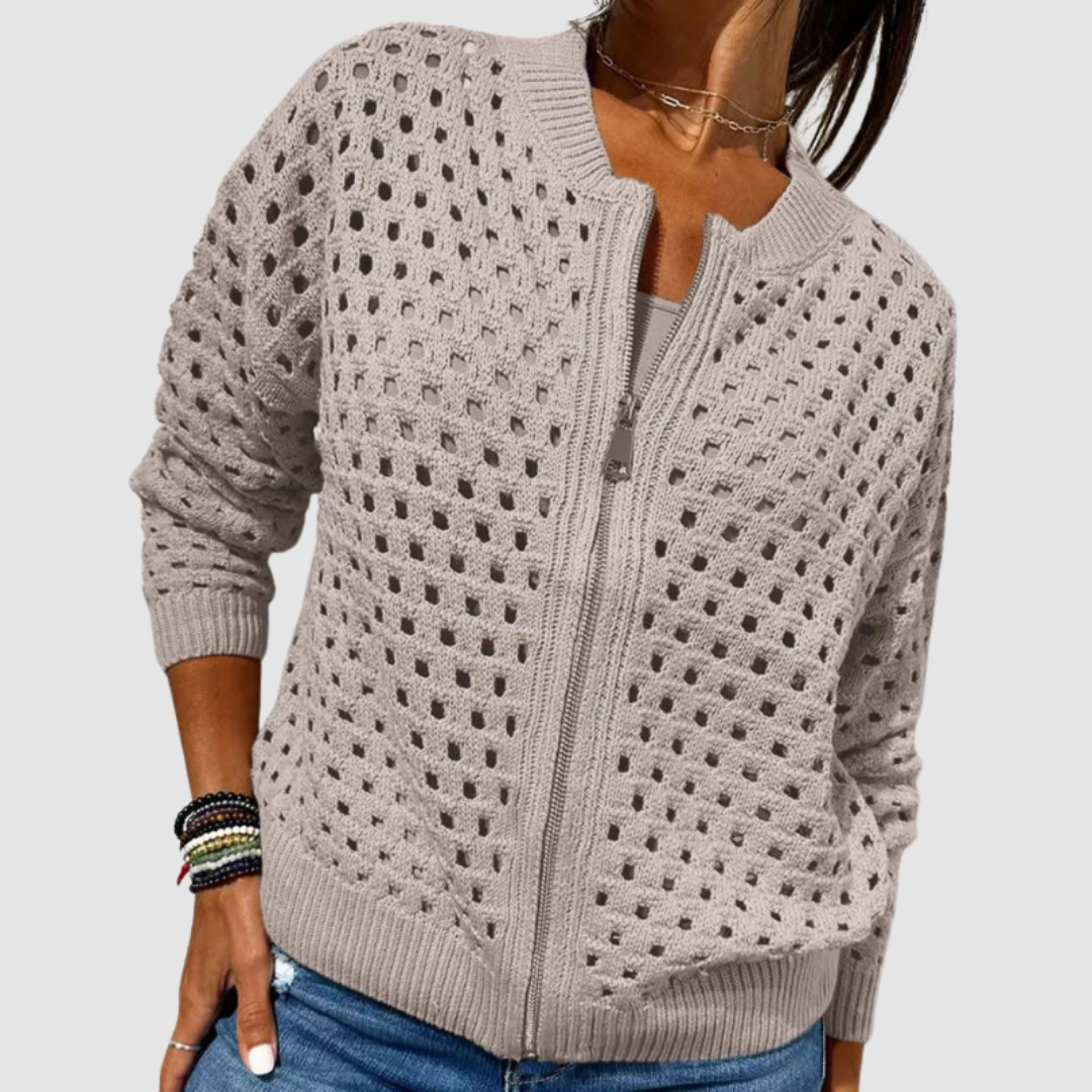 Trisha | Women’s Zip-Front Cardigan