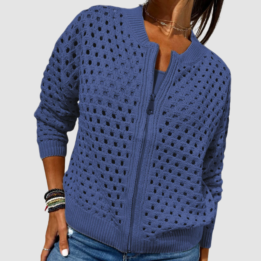 Trisha | Women’s Zip-Front Cardigan
