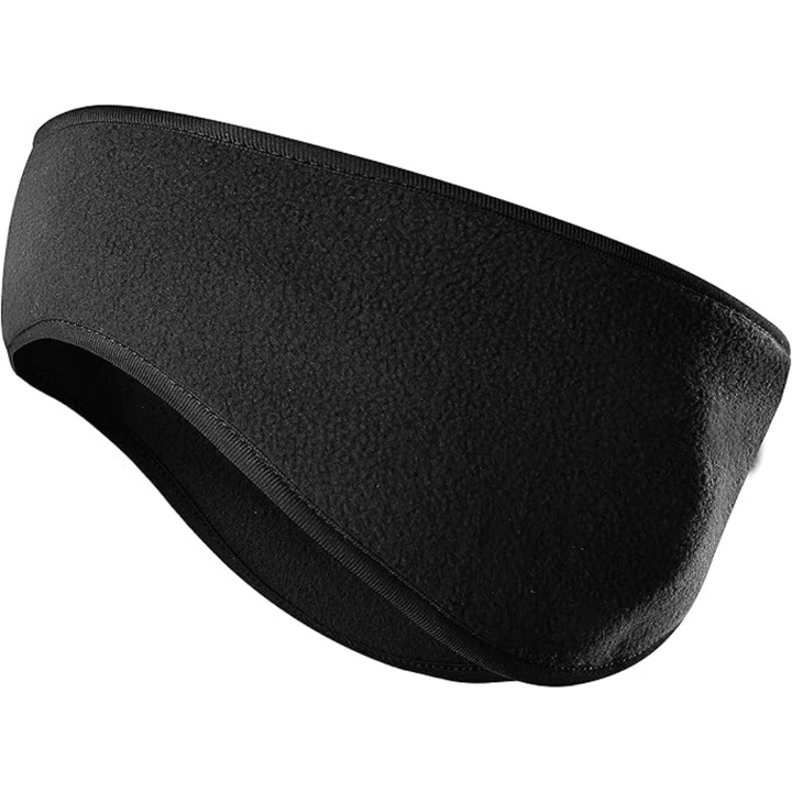 Versatile fleece winter gear headband shown in an outdoor lifestyle setting