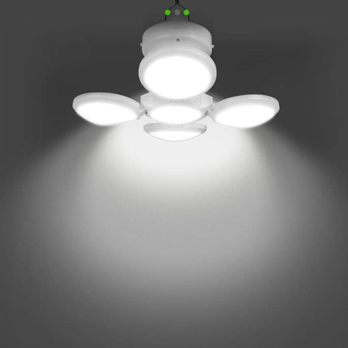 Emergency light foldable lantern displaying adjustable lighting modes