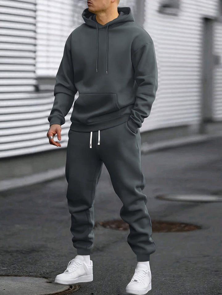 Mens fashion hoodie set for workout and everyday active lifestyle