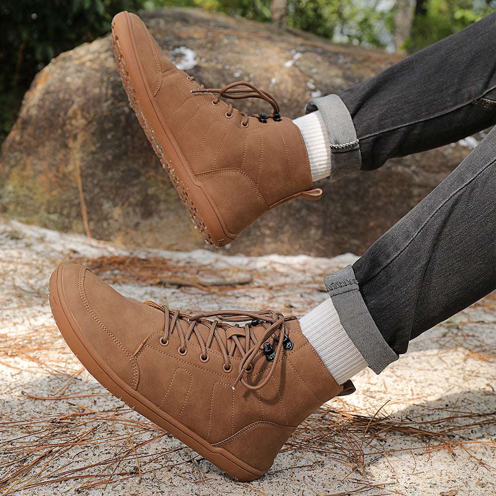 Lightweight minimalist winter footwear for women on cold days