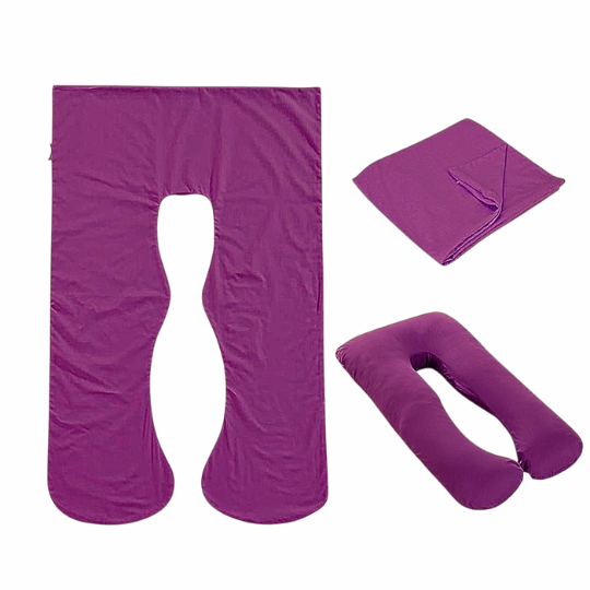 Plain full body pillowcase for restful sleep and body support