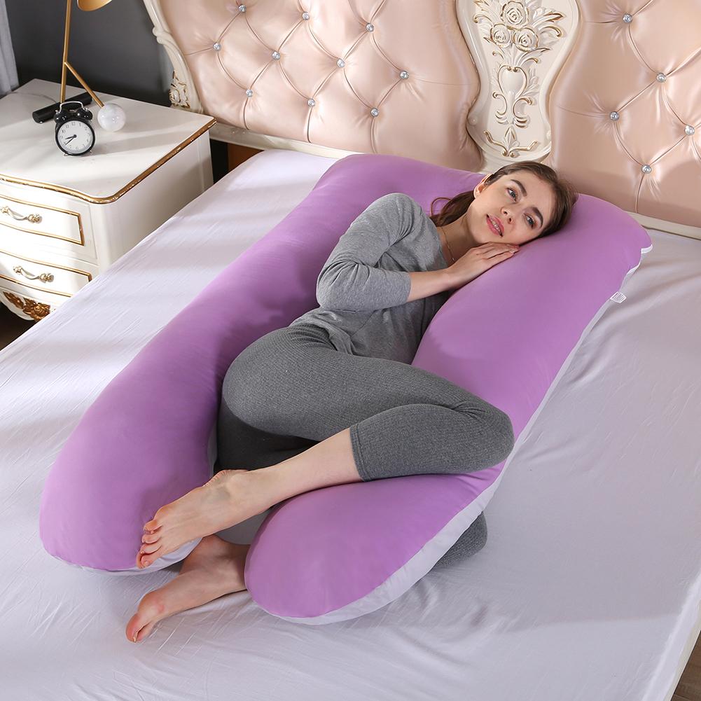 Plush filling details of the maternity pillow for ultimate comfort and relief