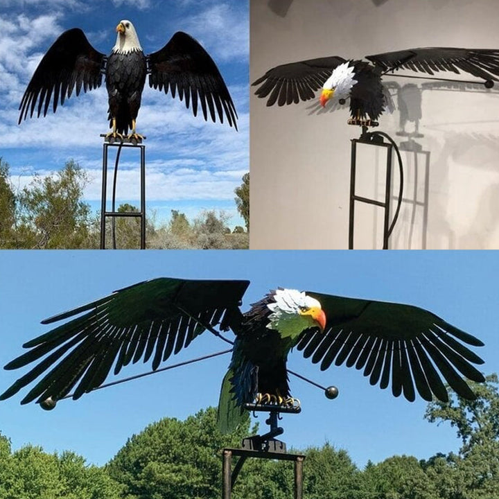 Unique outdoor metal bird sculpture for patio decor