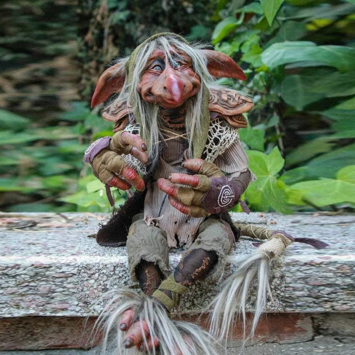 Unisex large garden goblin statue outdoor fantasy lawn ornament decoration