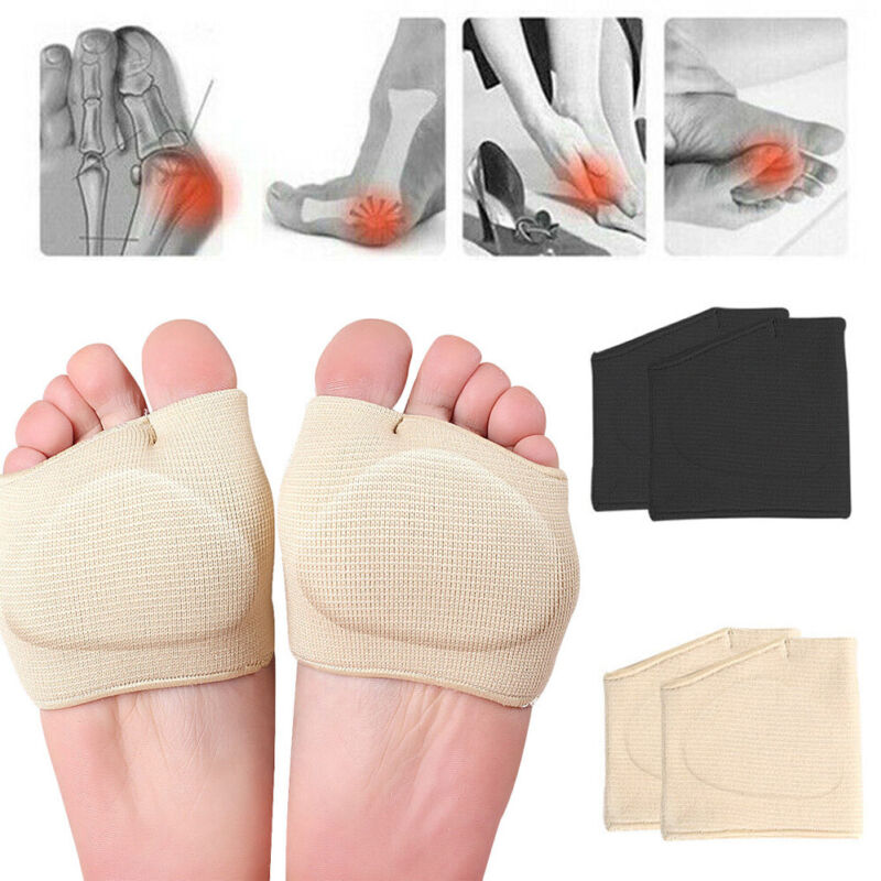 Detailed view of breathable fabric texture on the forefoot pain relief support sleeve