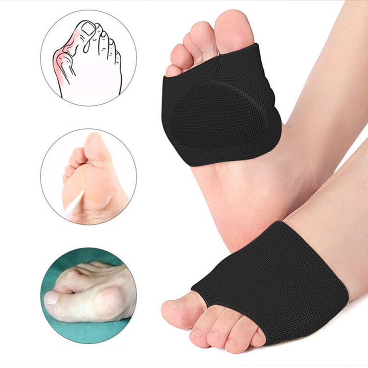 Ergonomic support sleeve with gel pad designed for ball of foot pressure relief