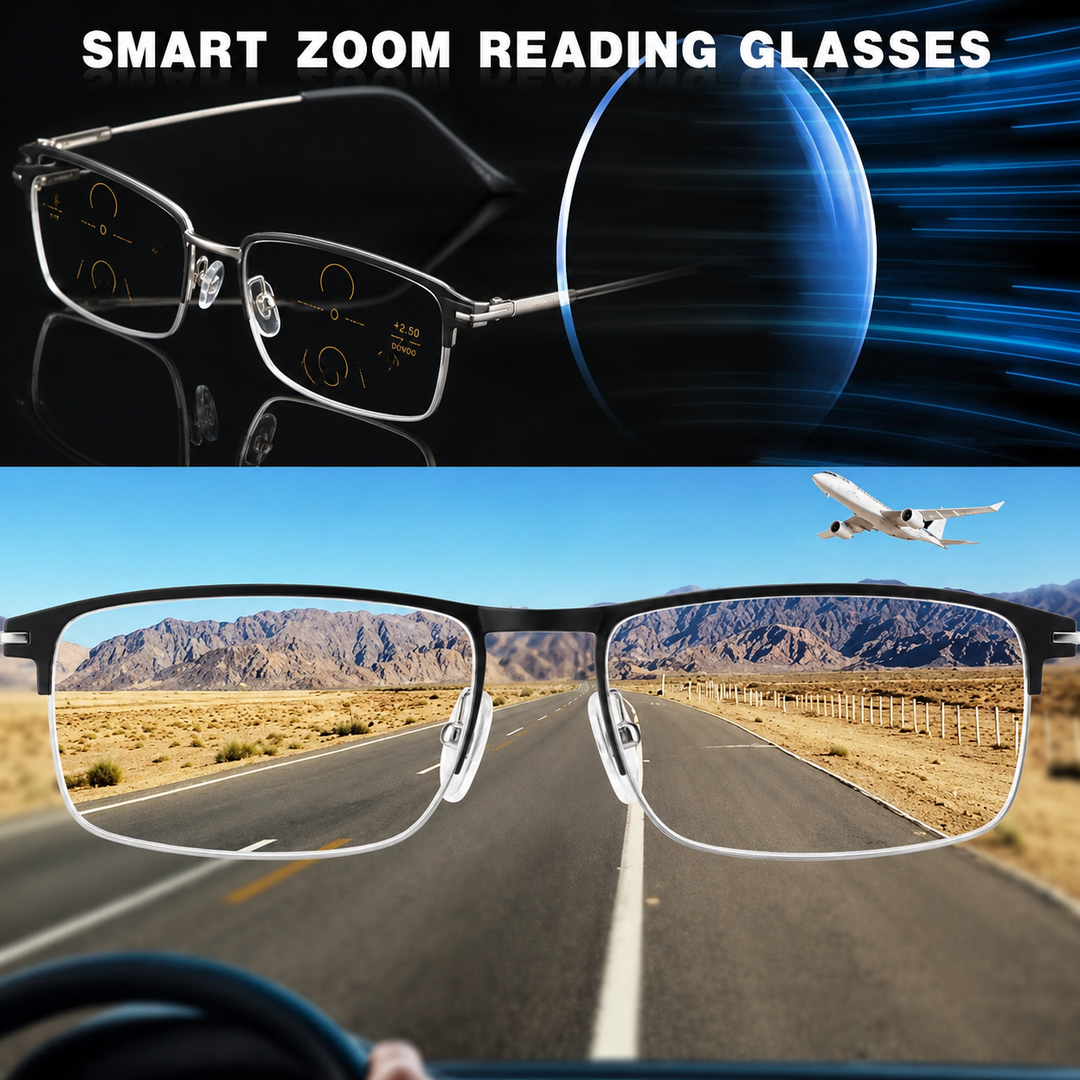 Comfortable daily wear multifocal reading glasses for seamless vision