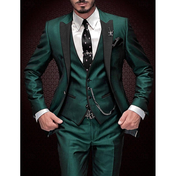 Close up of mens formal wear vest and matching tie for wedding suit set
