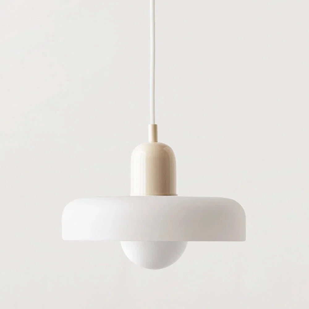 Retro style glass light fixture showing detailed bulb placement