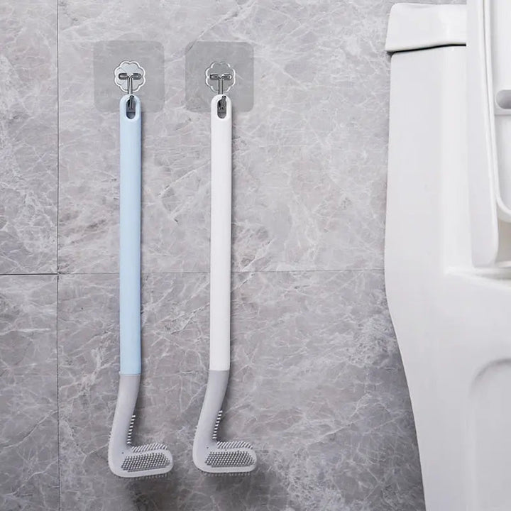 Adhesive wall mount bracket for hanging golf club toilet brush holder