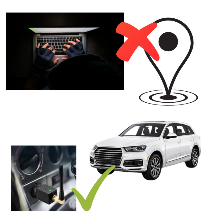 Car cigarette lighter adapter plugged into a vehicle dashboard console
