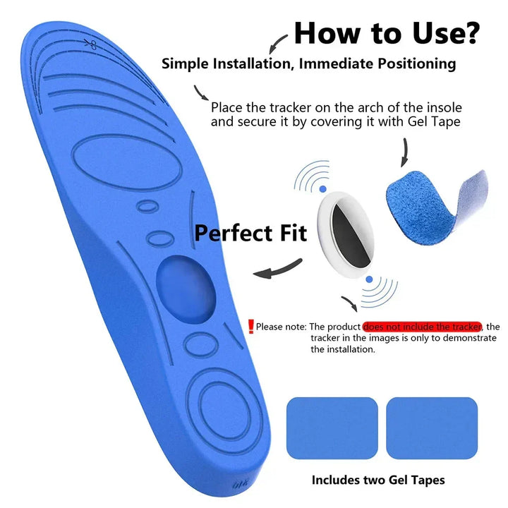 Rechargeable gps smart insoles for family security and tracking