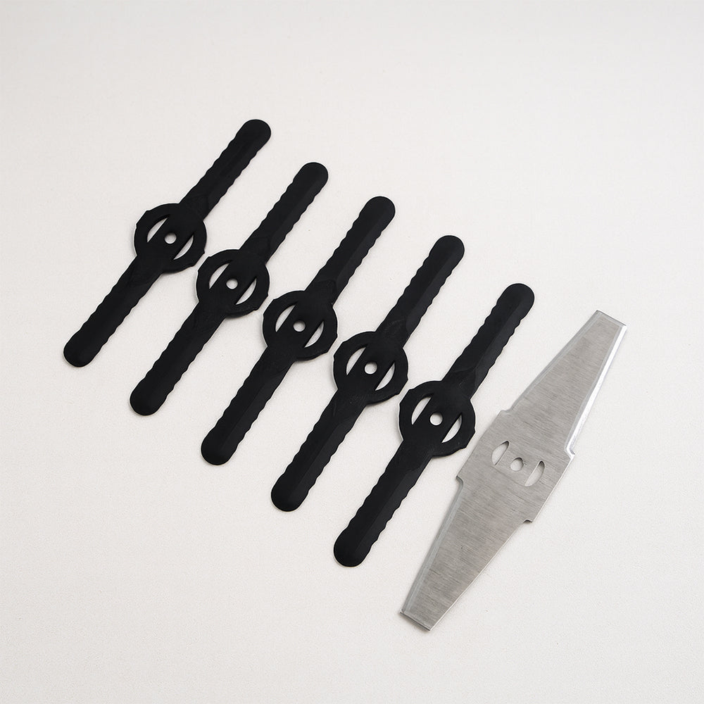 Electric weed remover and brush cutter attachment for garden maintenance