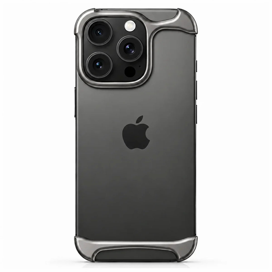 Purple slim metal phone case highlighting lightweight portability