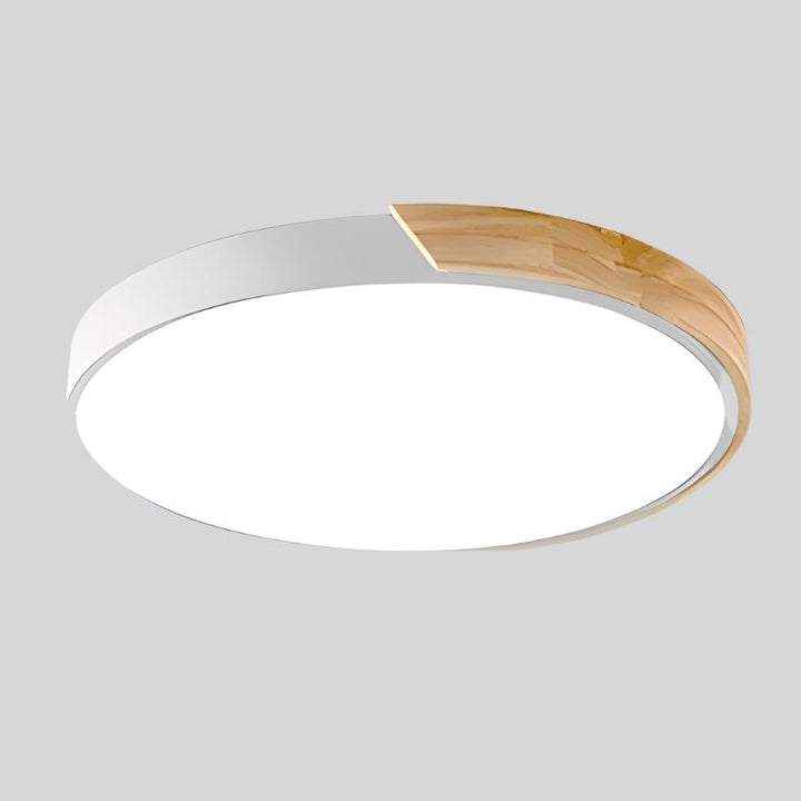 Back mounting plate and installation components of the wooden ceiling lamp
