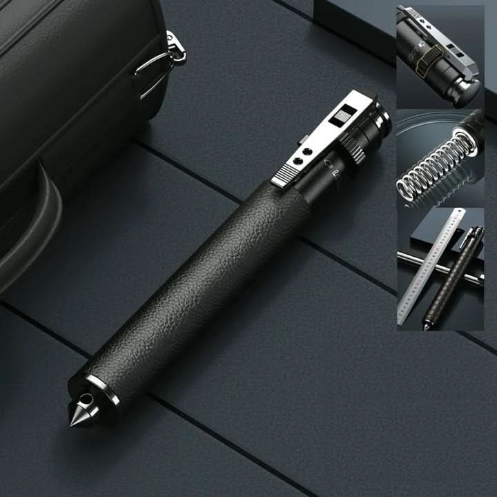 Unisex retractable trekking support stick for hiking and outdoor safety gear