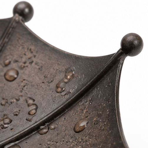 Metal hanging umbrella style wild bird feeder and water station