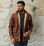Wesley | Men’s Plaid Borg-Lined Jacket