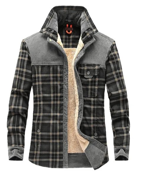 Wesley | Men’s Plaid Borg-Lined Jacket