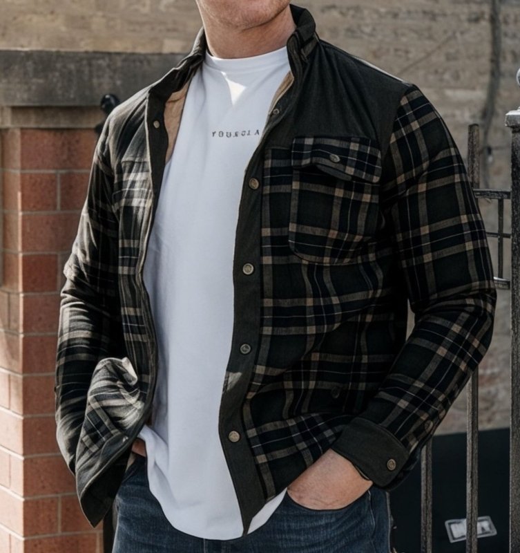 Wesley | Men’s Plaid Borg-Lined Jacket