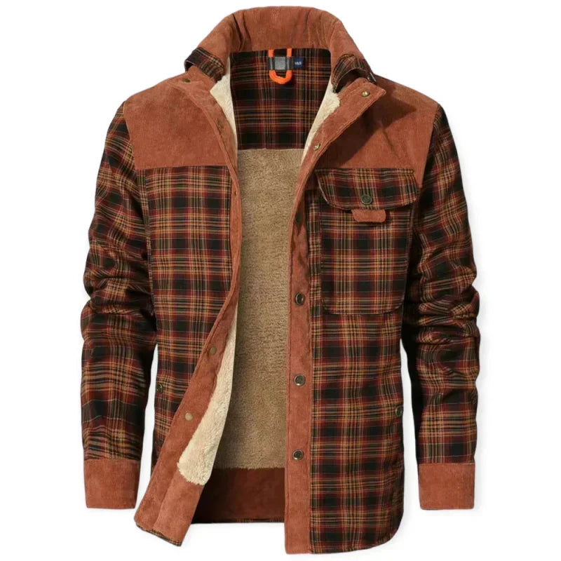 Wesley | Men’s Plaid Borg-Lined Jacket