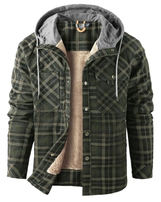 Redford | Men’s Plaid Hooded Jacket