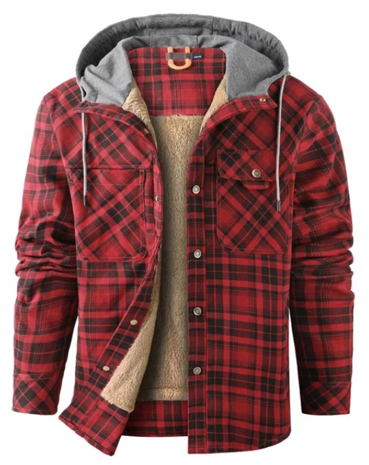 Redford | Men’s Plaid Hooded Jacket