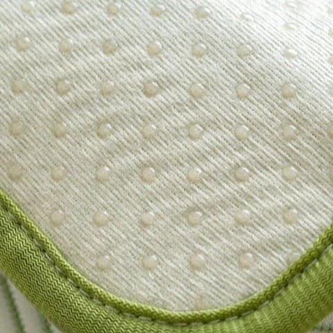 Living room upgrade with stylish herringbone scalloped edge sofa cover in neutral tone
