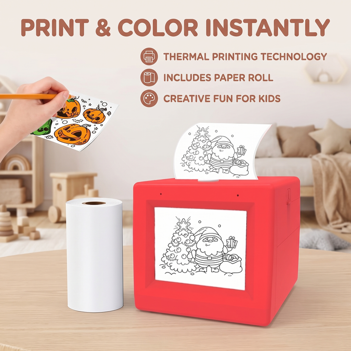 Smart AI sticker printer toy designed for fun kids arts and crafts activities