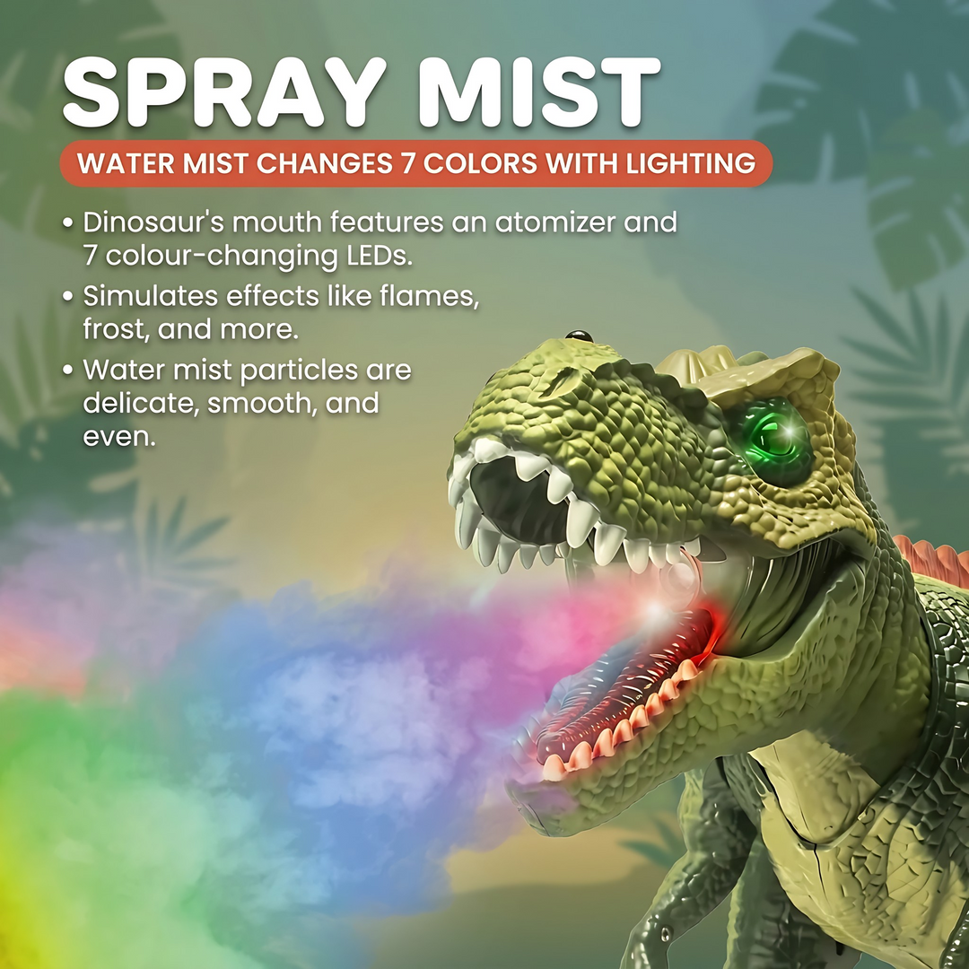 RC T Rex walking dinosaur toy with realistic roaring sound effect