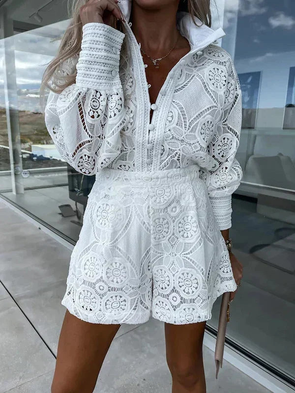 Casual summer wear two-piece matching set for women's wardrobe
