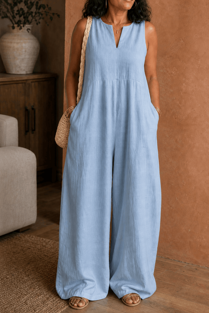 Everyday casual wear women's jumpsuit with roomy pockets
