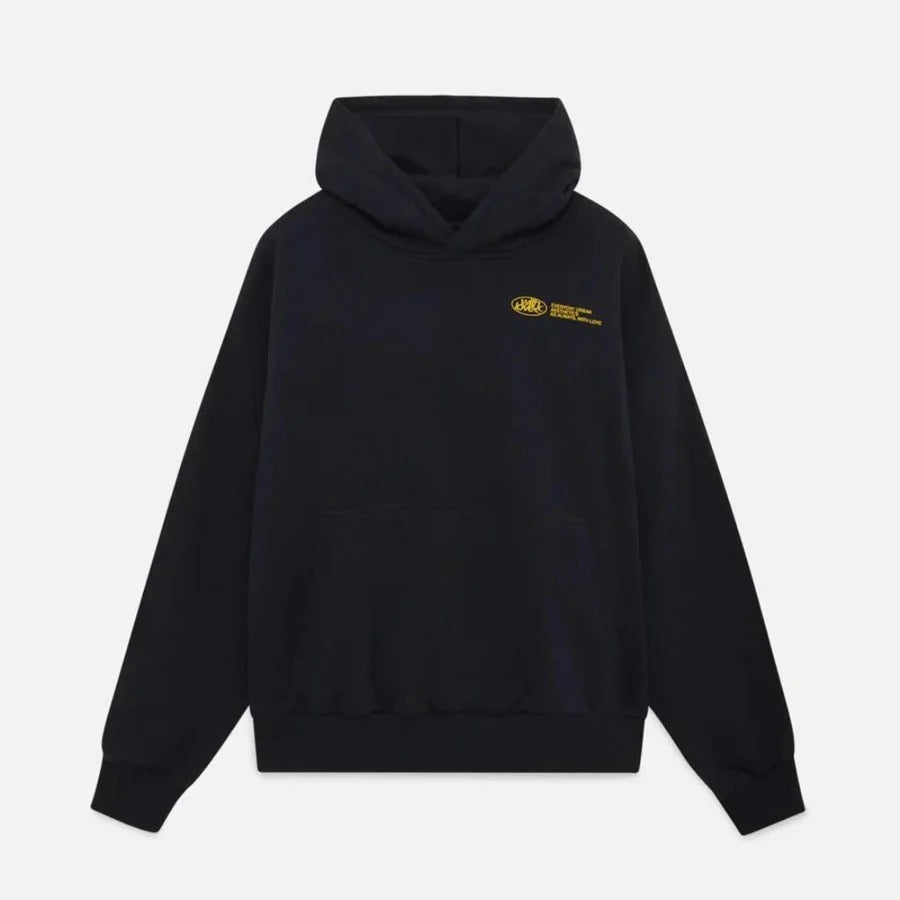 Sleeve and cuff detail of the casual graphic hoodie designed for a trendy urban look