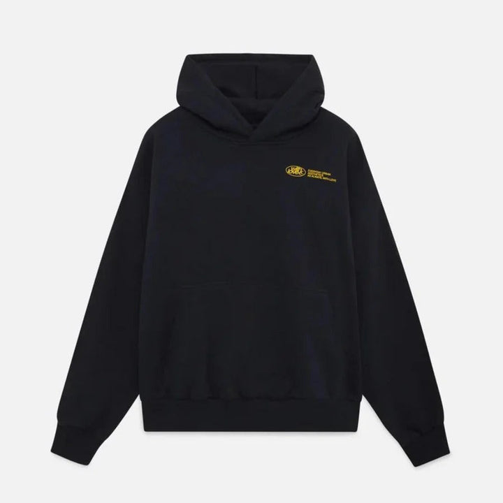 Sleeve and cuff detail of the casual graphic hoodie designed for a trendy urban look