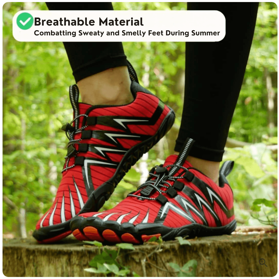 Unisex barefoot training shoes featuring a flexible sole and breathable upper mesh.