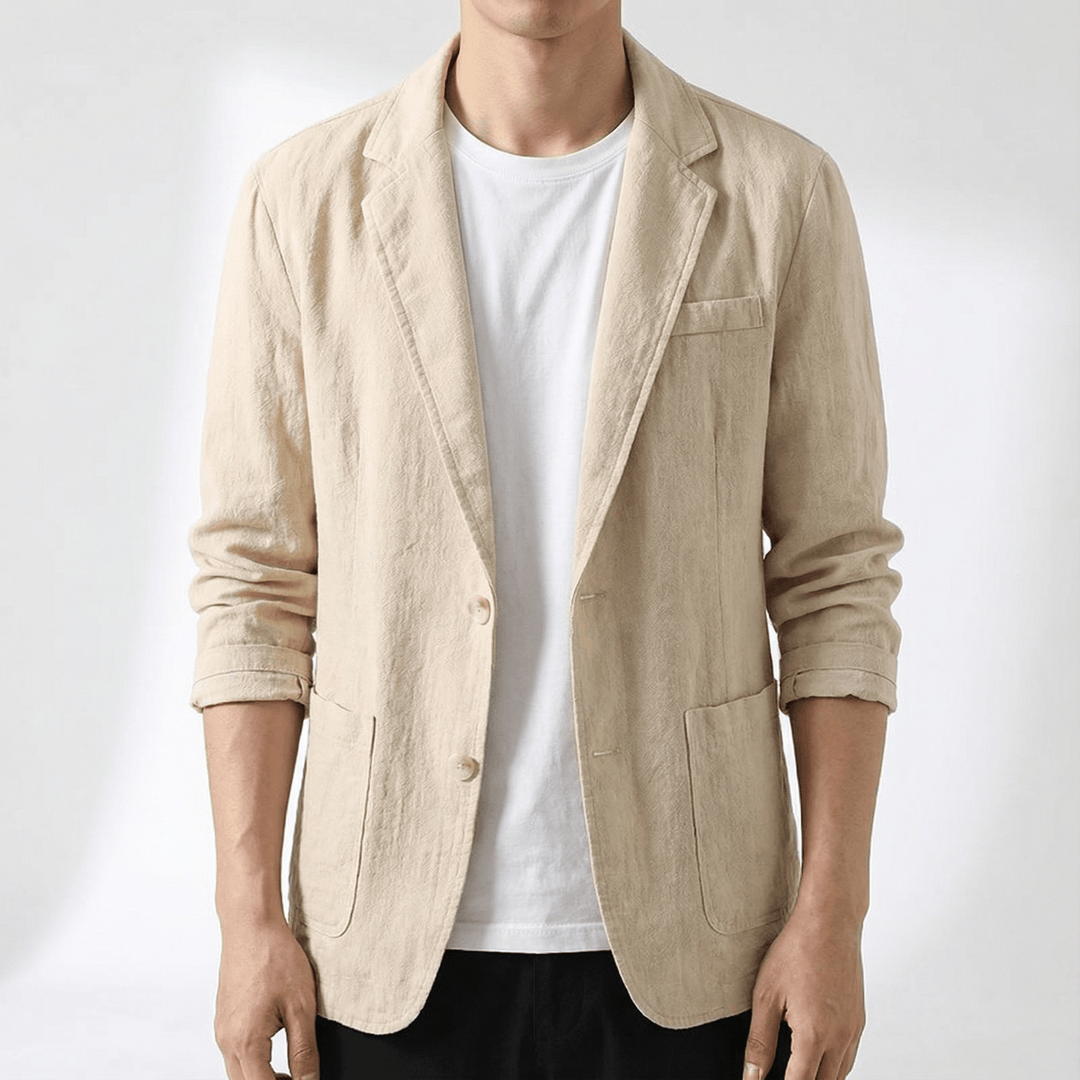 Mens jacket styled for business casual and everyday fashion