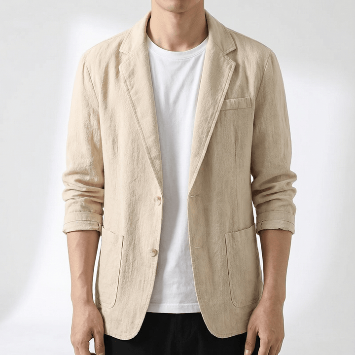 Mens jacket styled for business casual and everyday fashion