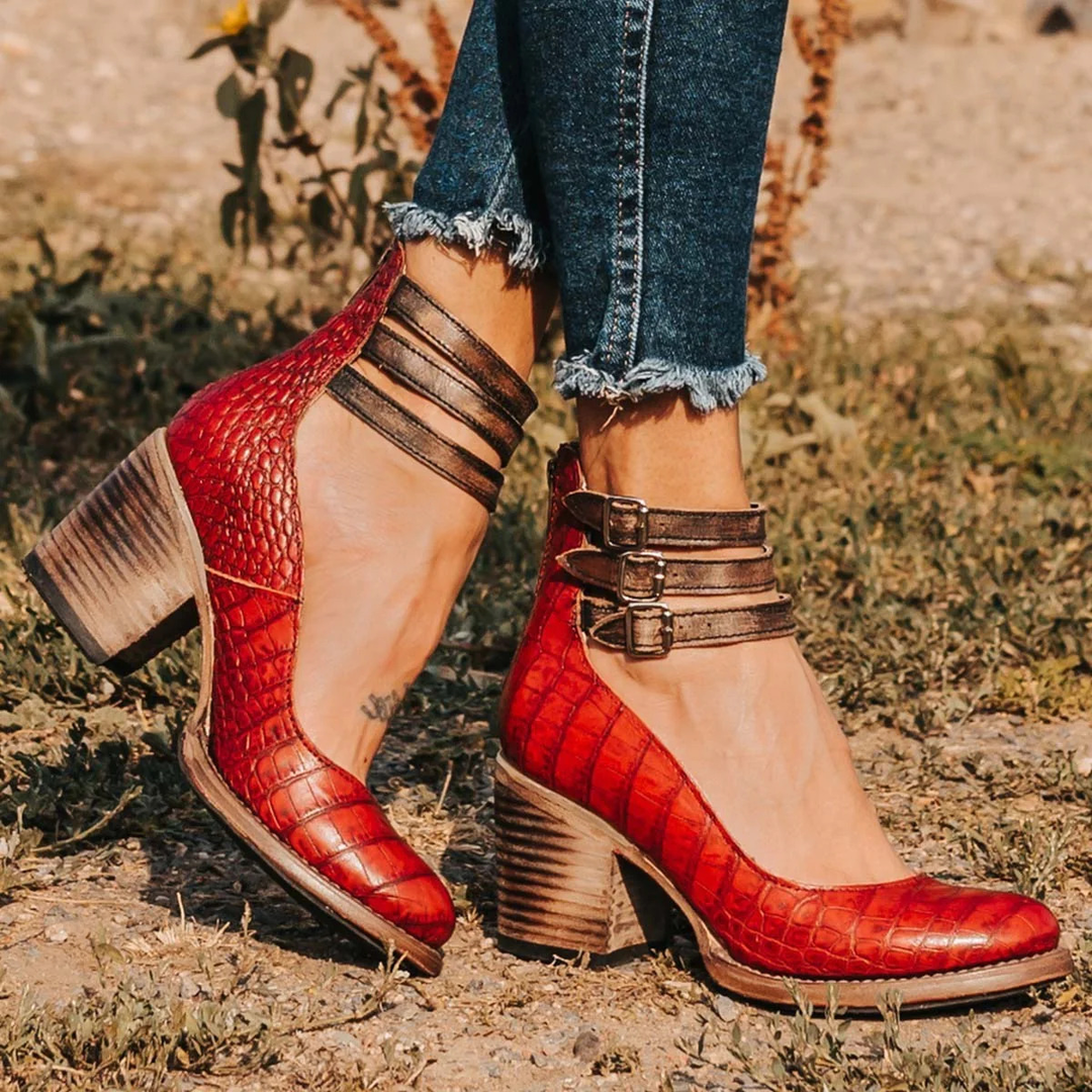 Pair of elegant women's footwear styled for everyday wear