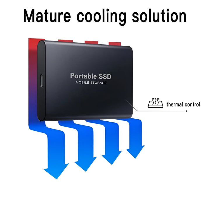 Portable SSD accessories kit including multiple connectors and mobile adapters
