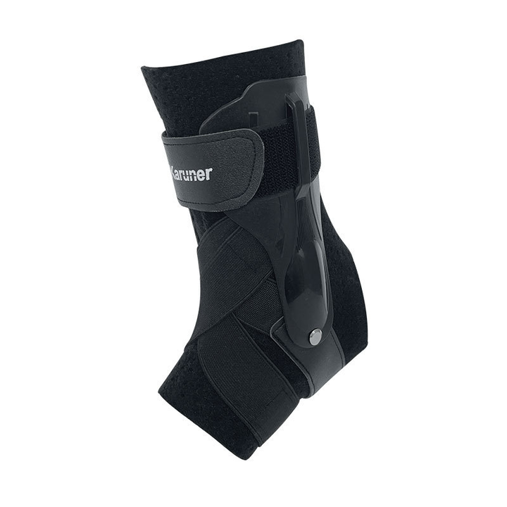 Flexible ankle wrap demonstrating full range of motion for fitness