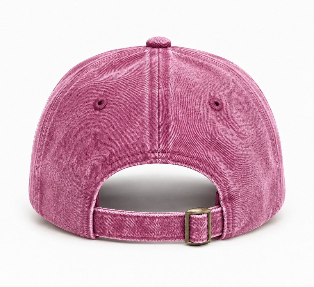 Folded view of compact Miniature Schnauzer travel baseball hat