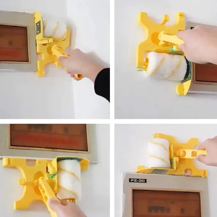 Precision paint roller for clean edges and sharp wall corners
