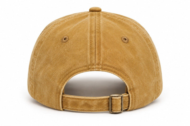 Detailed shot of breathable eyelets on classic pet lover cap