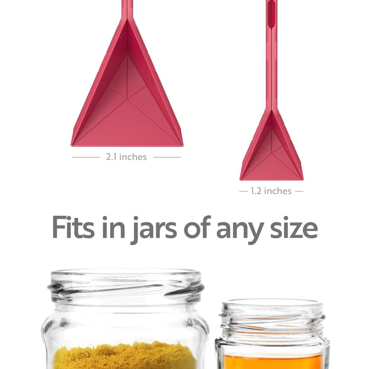 Space saving folding measuring spoon set for baking