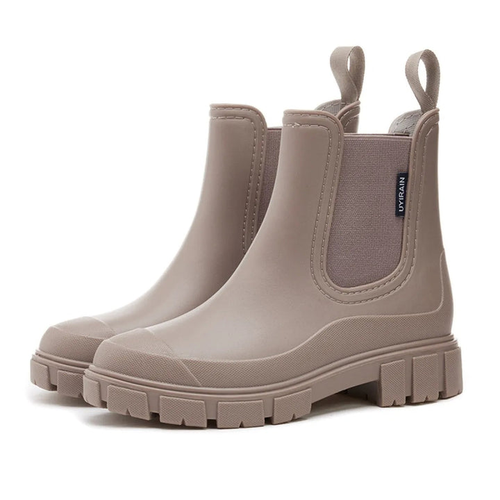 Lightweight ankle rain boots offering protection against puddles
