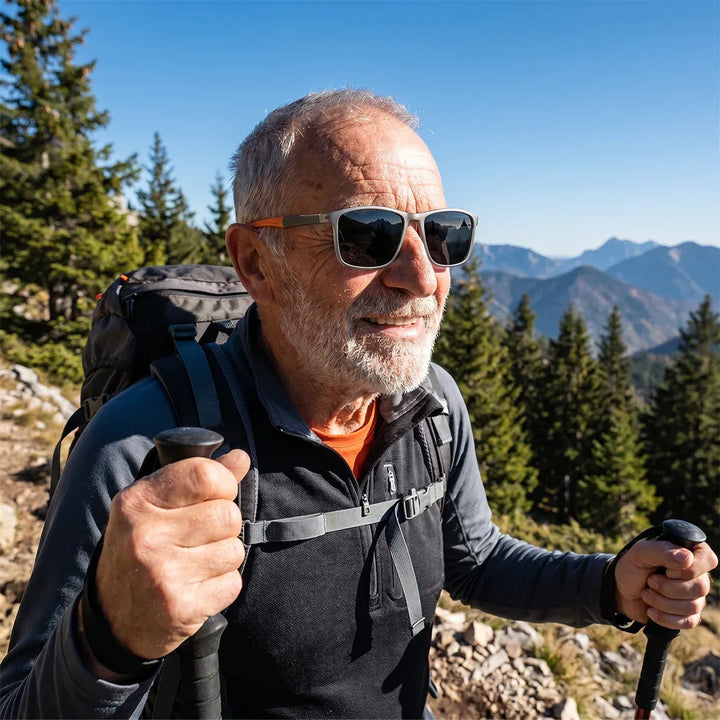 Progressive lens reading glasses featuring advanced UV protection