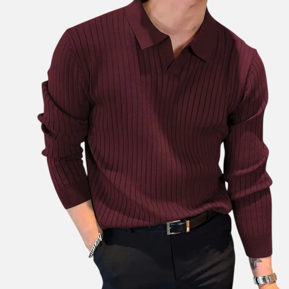 Zephyr | Men’s Long-Sleeve Polo Sweater