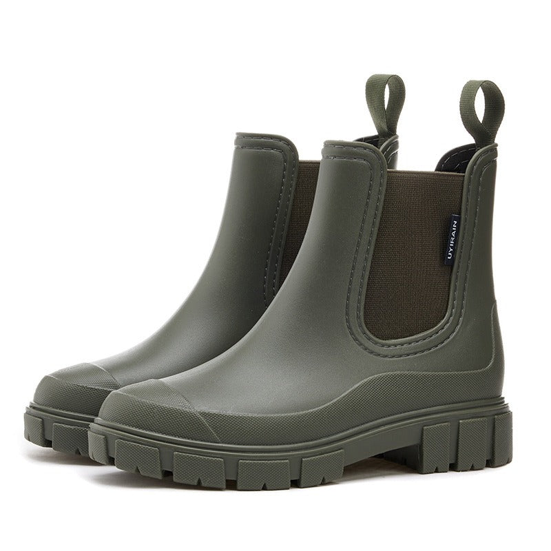Black non-slip footwear for women displayed on a clean white background